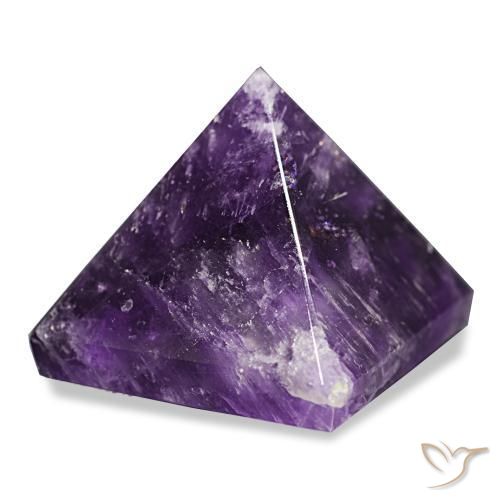 112.08 ct Violet Amethyst Stone, Natural Amethyst in Pyramid Cabochon Shape for Sale