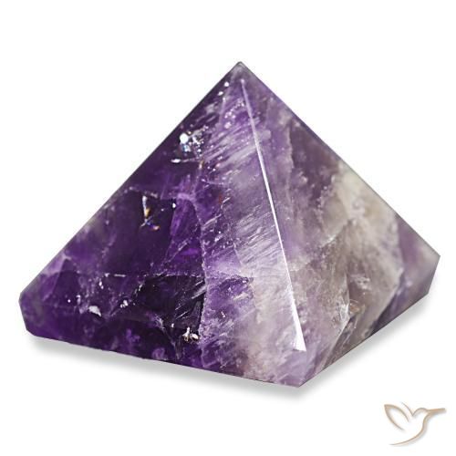 111.36 ct Violet Amethyst Stone, Natural Amethyst in Pyramid Cabochon Shape for Sale