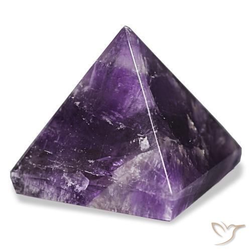 120.37 ct Violet Amethyst Stone, Natural Amethyst in Pyramid Cabochon Shape for Sale