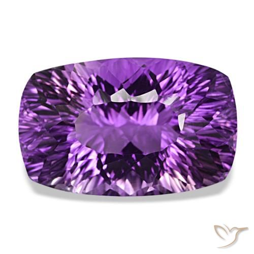 55.56Ct Deep Purplish Violet Amethyst, Cushion, Vvs