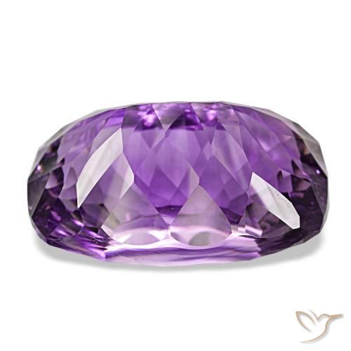 Amethyst Gemstone in 29.2 x 18.5 mm Size for Sale, Amethyst Stone in Deep Purplish Violet Color