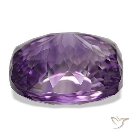 Amethyst Gemstone in 19.9 x 19.1 mm Size for Sale, Amethyst Stone in Deep Purplish Violet Color