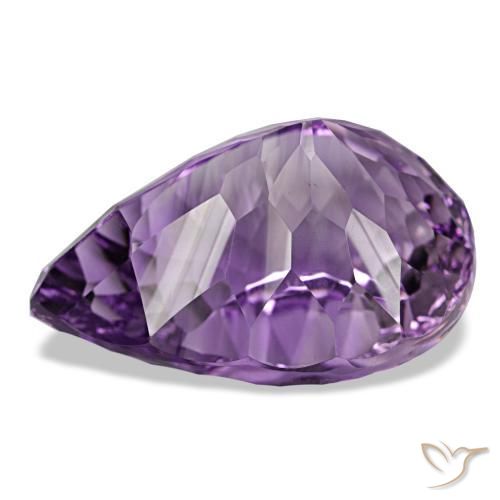 Amethyst Gemstone in 29.3 x 21.3 mm Size for Sale, Amethyst Stone in Intense Violet Color