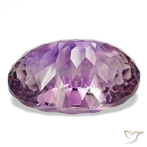Amethyst Gemstone in 33.1 x 23.7 mm Size for Sale, Amethyst Stone in Purplish Violet Color