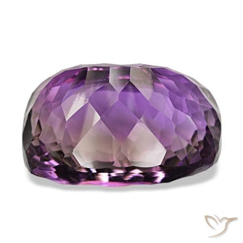 Amethyst Gemstone in 25.8 x 17.2 mm Size for Sale, Amethyst Stone in Medium Violet Color