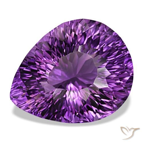 51.65Ct Vivid Pink Violet Amethyst, Pear Shape, Vvs