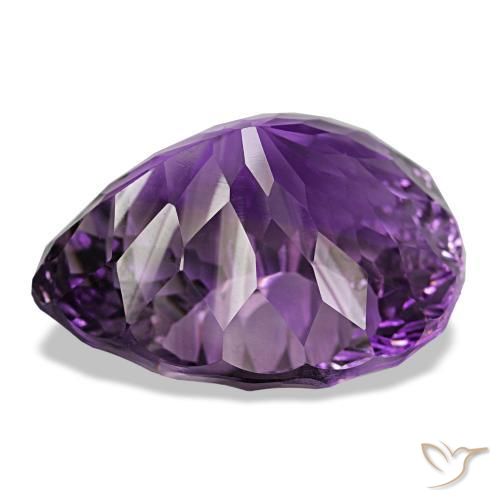 Amethyst Gemstone in 27.6 x 22.4 mm Size for Sale, Amethyst Stone in Vivid Pink Violet Color