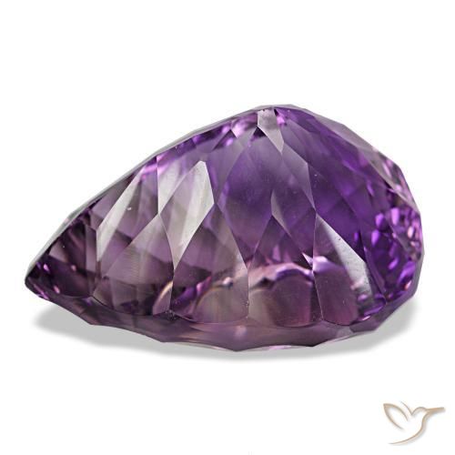 Amethyst Gemstone in 29.4 x 21.9 mm Size for Sale, Amethyst Stone in Intense Pink Violet Color