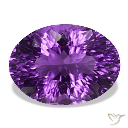 20.26Ct Vivid Violet Amethyst, Oval, Vvs