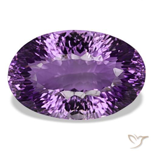 63.99Ct Medium Violet Amethyst, Oval, Vvs