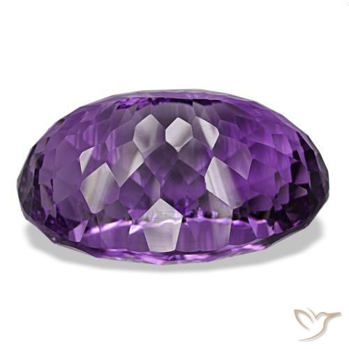 Amethyst Gemstone in 30.6 x 19.9 mm Size for Sale, Amethyst Stone in Medium Violet Color