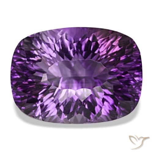 58.37Ct Medium Violet Amethyst, Cushion, Vvs-Vs
