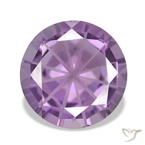 2.17 ct Violet Amethyst Gemstone, Amethyst Gem in Diamond-Cut Shape for Sale.