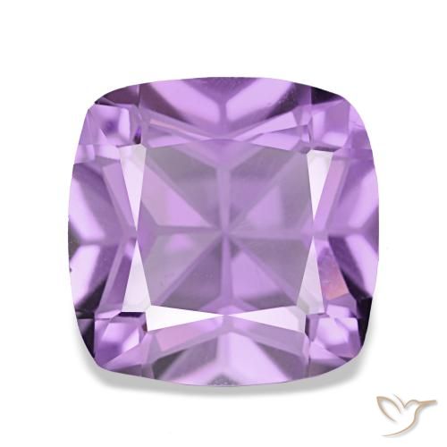 3.60 ct Violet Amethyst Gemstone, Amethyst Gem in Cushion-Cut Shape for Sale.