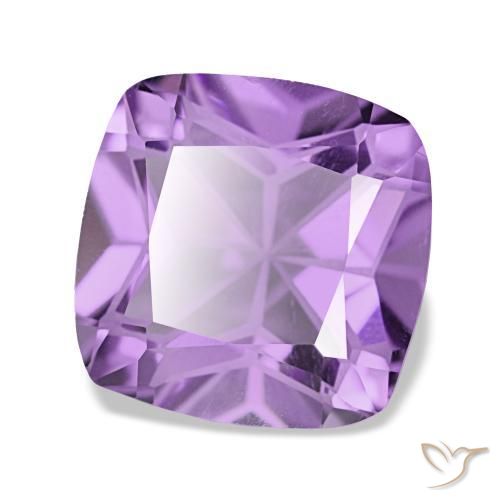 3.60 ct Violet Amethyst Stone, Natural Amethyst in Cushion-Cut Shape for Sale