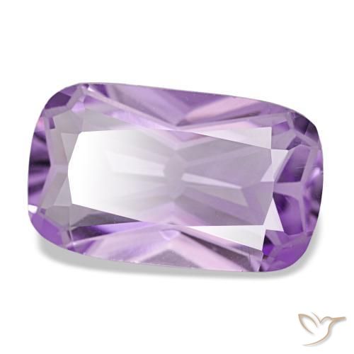 3.57 ct Violet Amethyst Stone, Natural Amethyst in Cushion-Cut Shape for Sale