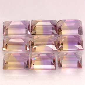 Ametrine Gemstone in 7.1 x 4.9 mm Size for Sale, Ametrine Stone in Bi-Color Color