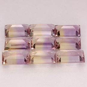 Ametrine Gemstone in 7.9 x 4.5 mm Size for Sale, Ametrine Stone in Bi-Color Color