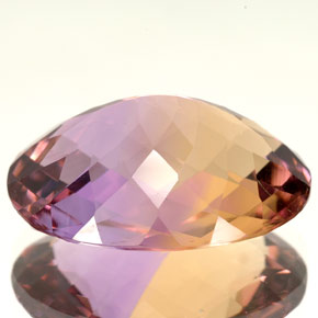 Ametrine Gemstone in 20 x 15 mm (calibrated) Size for Sale, Ametrine Stone in Bi-Color Color