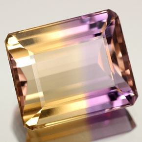 5.93 ct Bi-color Ametrine Stone, Natural Ametrine in Octagon Facet Shape for Sale
