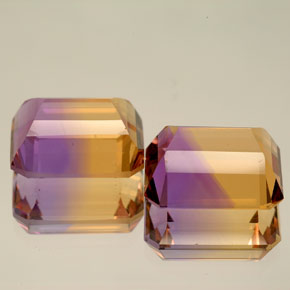 Ametrine Gemstone in 12 x 10 mm (calibrated) Size for Sale, Ametrine Stone in Bi-Color Color