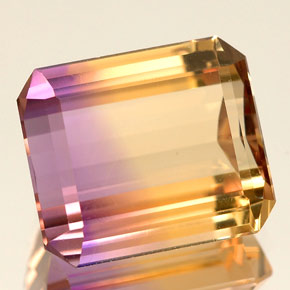5.88 ct Bi-color Ametrine Gemstone, Ametrine Gem in Octagon Facet Shape for Sale.