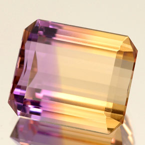 5.88 ct Bi-color Ametrine Stone, Natural Ametrine in Octagon Facet Shape for Sale