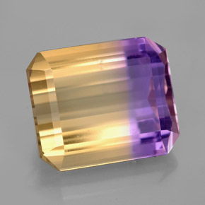 6.70 ct Bi-color Ametrine Stone, Natural Ametrine in Octagon Facet Shape for Sale