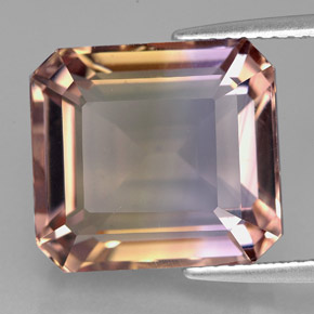 11.76 ct Bi-color Ametrine Stone, Natural Ametrine in Octagon Facet Shape for Sale