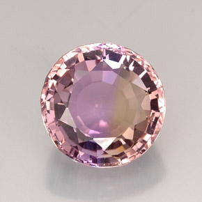 18.16 ct Bi-color Ametrine Gemstone, Ametrine Gem in Round Facet Shape for Sale.