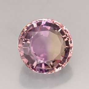 18.16 ct Bi-color Ametrine Stone, Natural Ametrine in Round Facet Shape for Sale