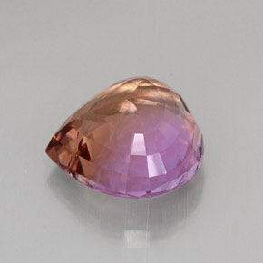 Ametrine Gemstone in 19.9 x 19.3 mm Size for Sale, Ametrine Stone in Bi-Color Color