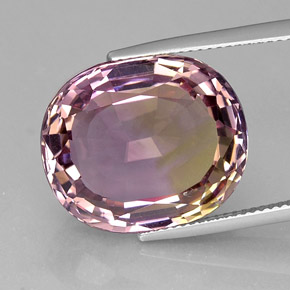 21.12 ct Bi-color Ametrine Gemstone, Ametrine Gem in Oval Facet Shape for Sale.