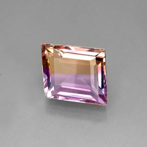 17.14 ct Bi-color Ametrine Stone, Natural Ametrine in Fancy Facet Shape for Sale