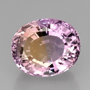 22.52 ct Bi-color Ametrine Gemstone, Ametrine Gem in Oval Facet Shape for Sale.