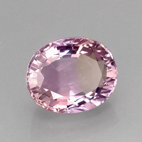 18.22 ct Bi-color Ametrine Stone, Natural Ametrine in Oval Facet Shape for Sale