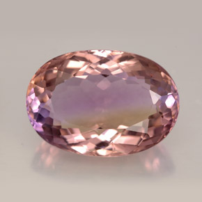 12.47 ct Bi-color Ametrine Gemstone, Ametrine Gem in Oval Facet Shape for Sale.