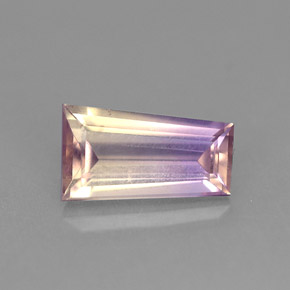 1.06 ct Bi-color Ametrine Gemstone, Ametrine Gem in Trapezoid Shape for Sale.