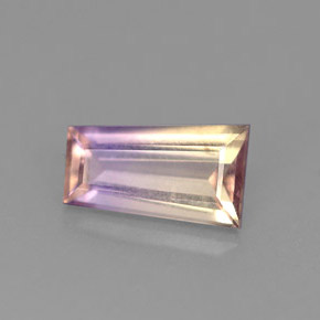 1.06 ct Bi-color Ametrine Stone, Natural Ametrine in Trapezoid Shape for Sale