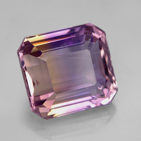 7.00 ct Bi-color Ametrine Stone, Natural Ametrine in Octagon Facet Shape for Sale