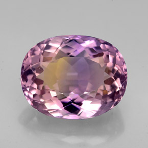 5.70 ct Bi-color Ametrine Gemstone, Ametrine Gem in Oval Portuguese-Cut Shape for Sale.