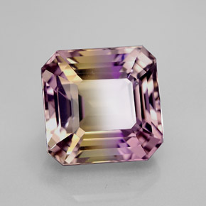 6.99 ct Bi-color Ametrine Stone, Natural Ametrine in Octagon Facet Shape for Sale