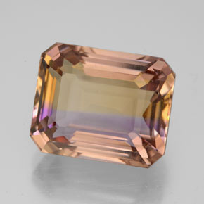 8.03 ct Bi-color Ametrine Stone, Natural Ametrine in Octagon Facet Shape for Sale