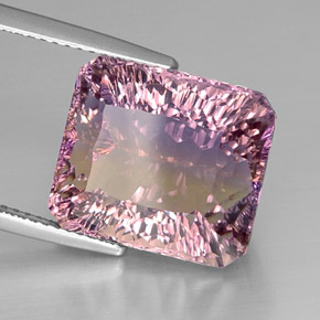 13.31 ct Bi-color Ametrine Stone, Natural Ametrine in Octagon Concave Cut Shape for Sale