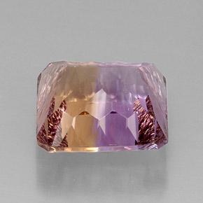 Ametrine Gemstone in 13.8 x 13.8 mm Size for Sale, Ametrine Stone in Bi-Color Color