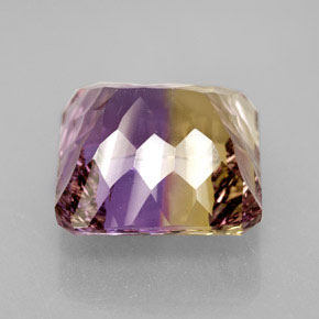 Ametrine Gemstone in 13.1 x 12.8 mm Size for Sale, Ametrine Stone in Bi-Color Color