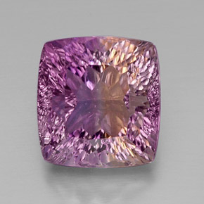 12.65 ct Bi-color Ametrine Gemstone, Ametrine Gem in Cushion Concave Cut Shape for Sale.