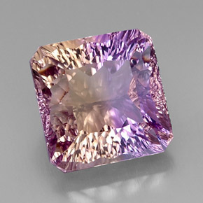 13.21 ct Bi-color Ametrine Stone, Natural Ametrine in Octagon Concave Cut Shape for Sale