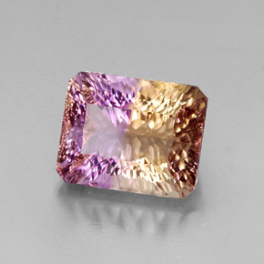 11.50 ct Bi-color Ametrine Stone, Natural Ametrine in Octagon Concave Cut Shape for Sale