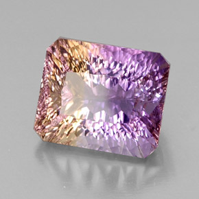 14.73 ct Bi-color Ametrine Stone, Natural Ametrine in Octagon Concave Cut Shape for Sale